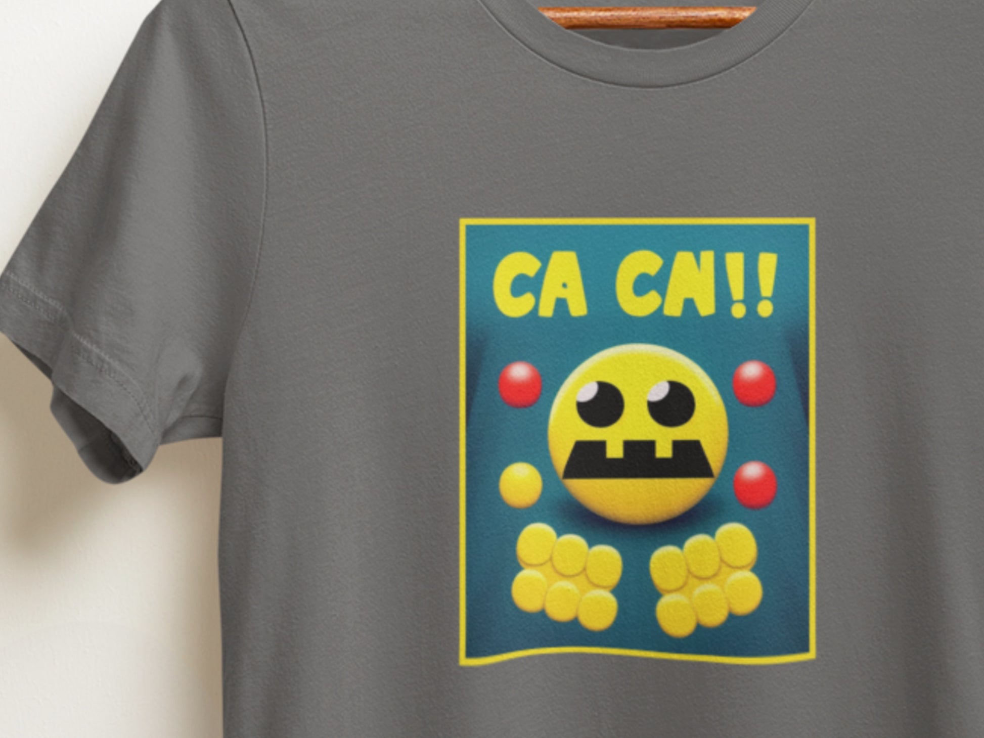 Can Man Ca Cai!! Asphalt T-Shirt.