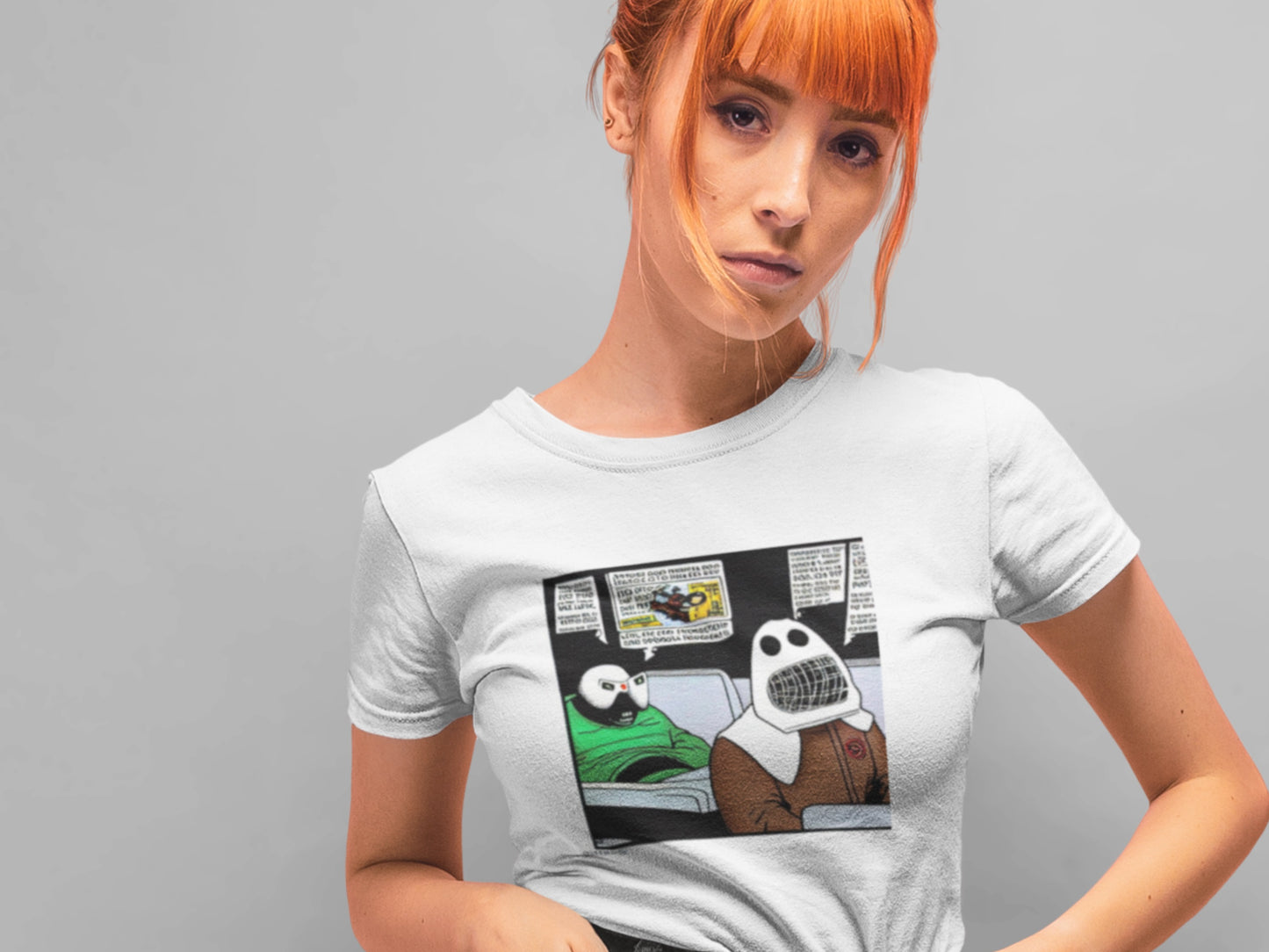 Space Comic White T-Shirt.