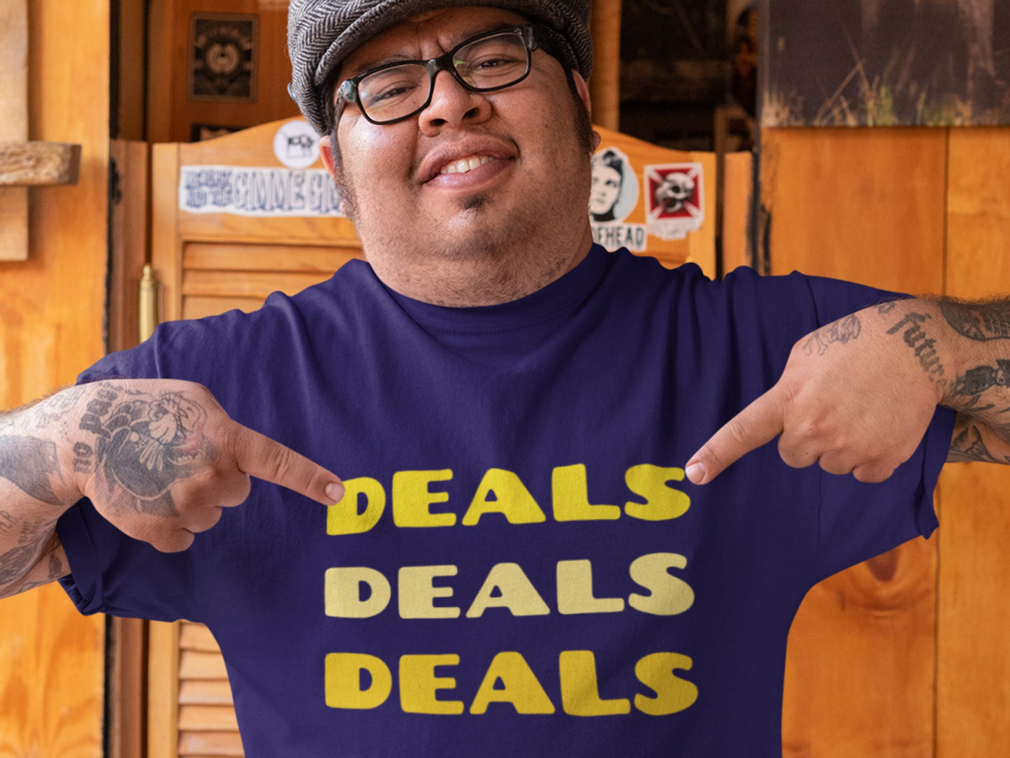 Deals Deals Deals Purple T-Shirt.