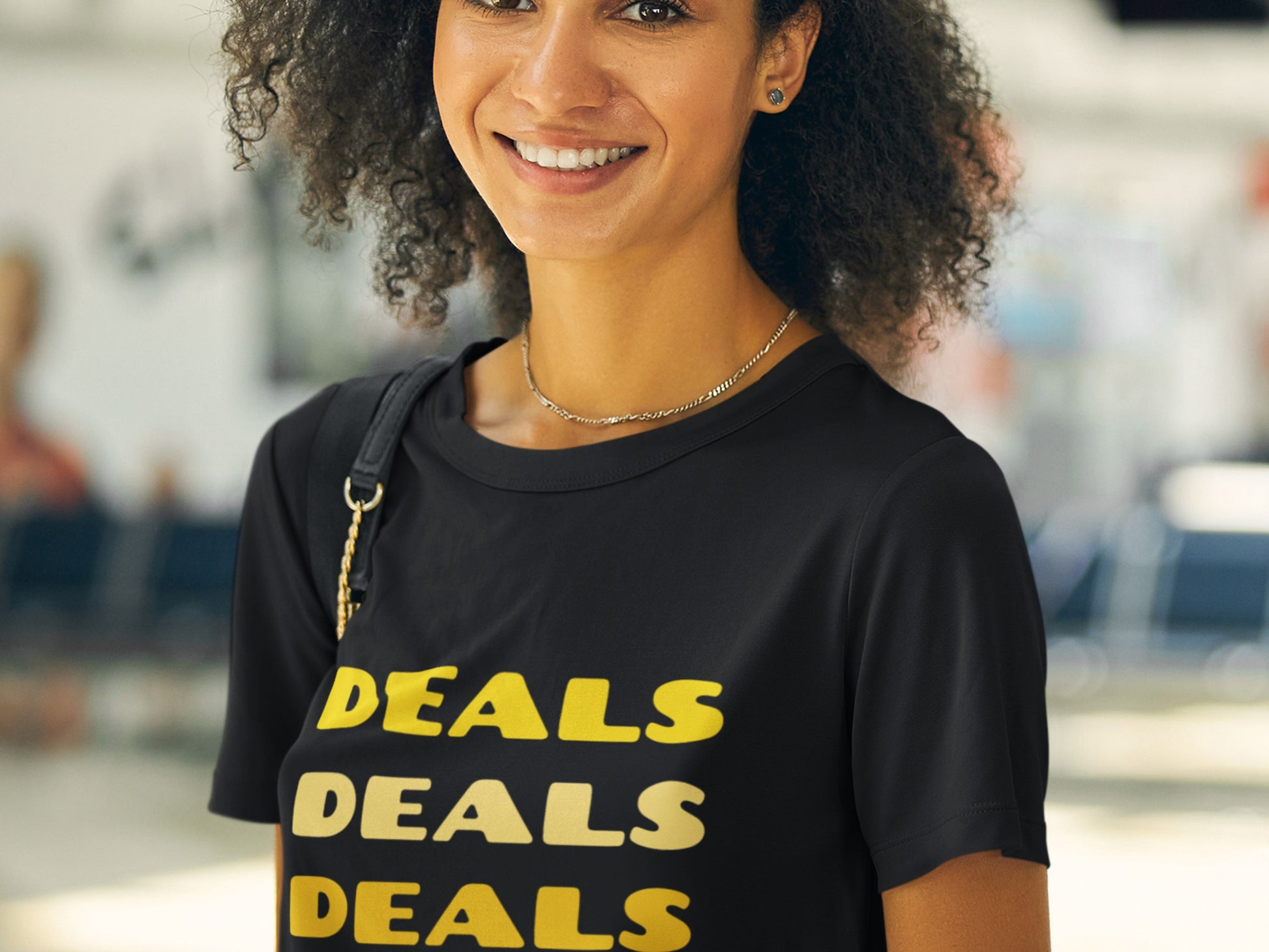 Deals Deals Deals Black T-Shirt.