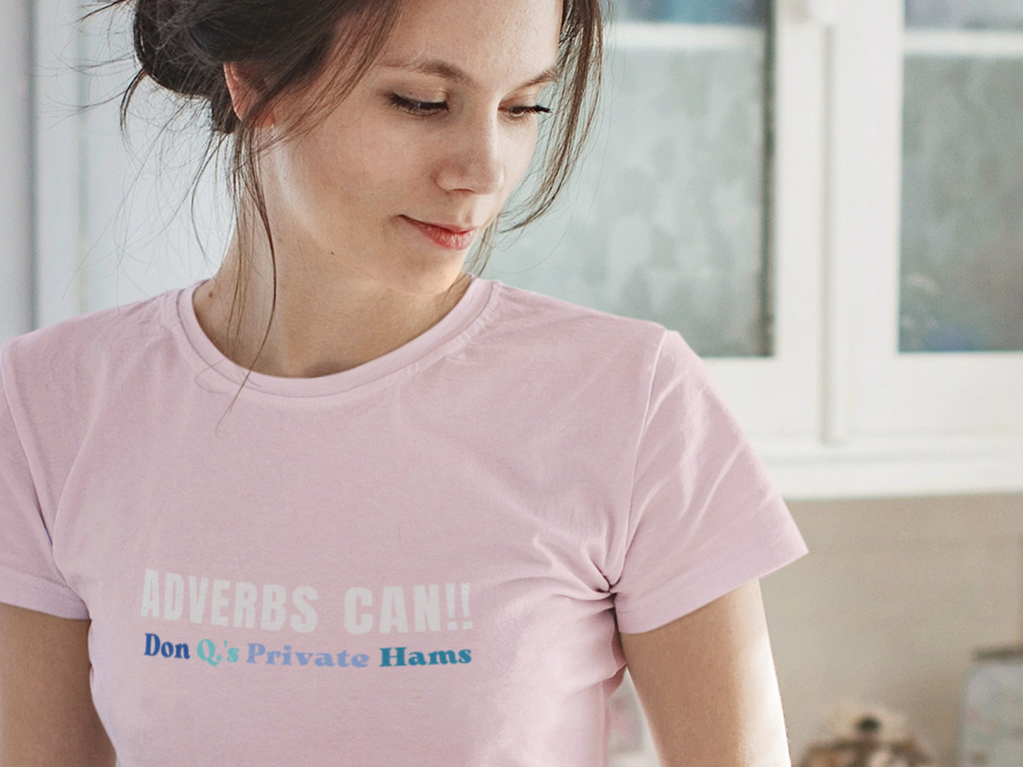 Adverbs Can! DQPH Pink T-shirt.