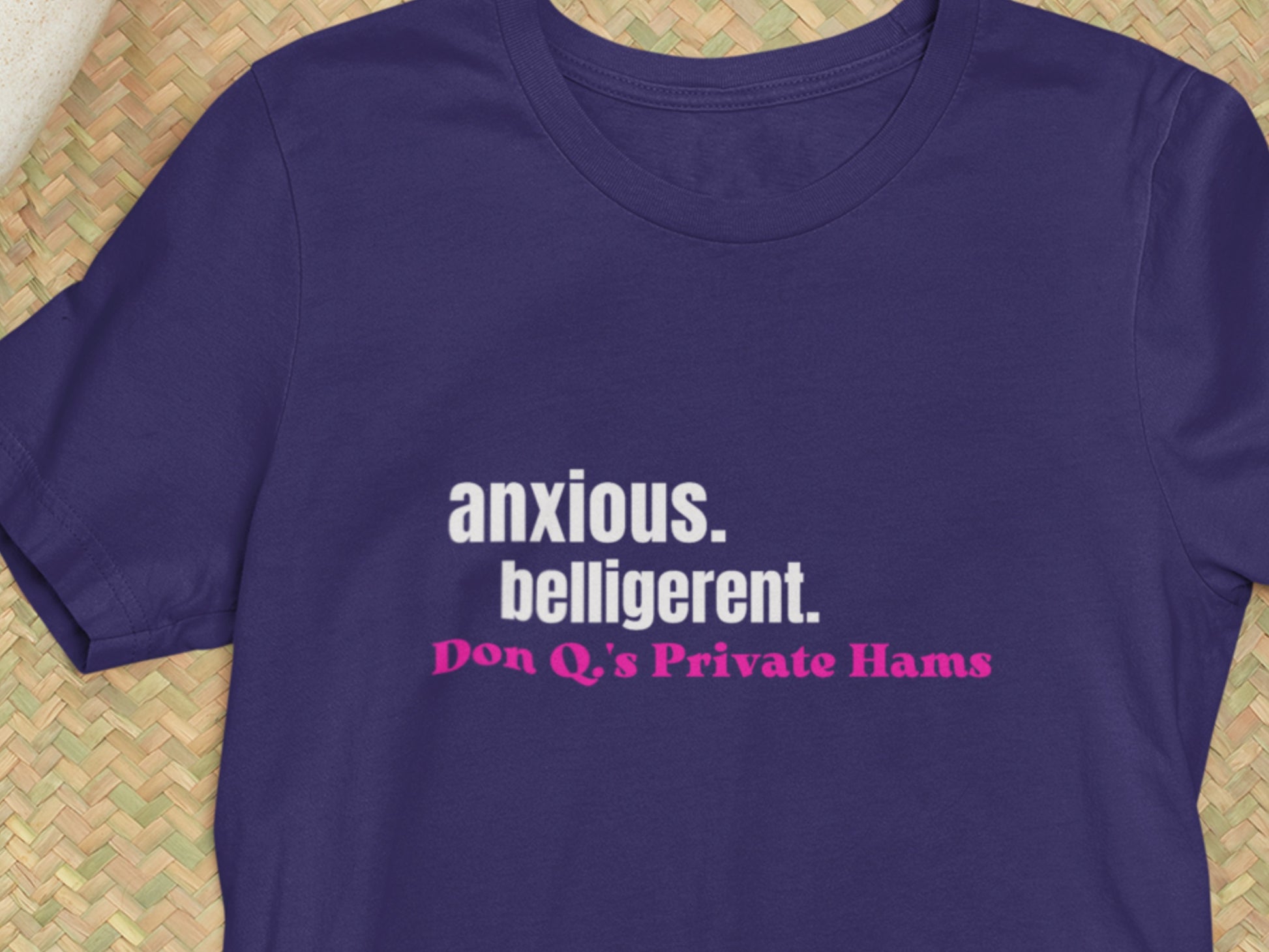 Anxious, Belligerent DQPH Navy T-Shirt.