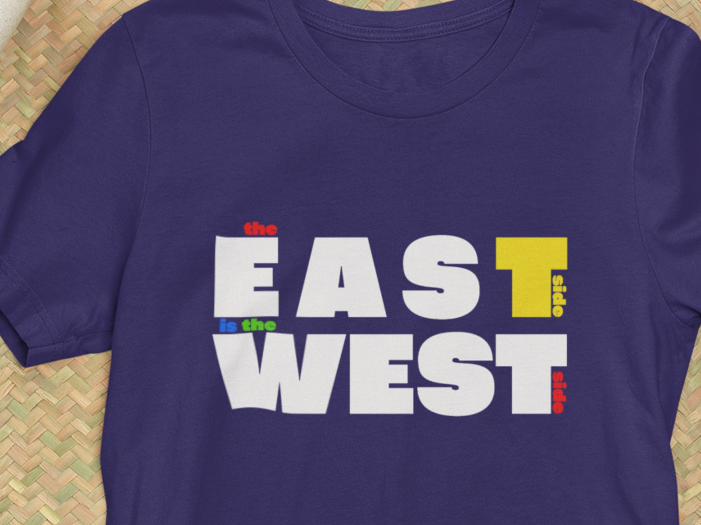 The East Side Is The West Side Navy T-Shirt.