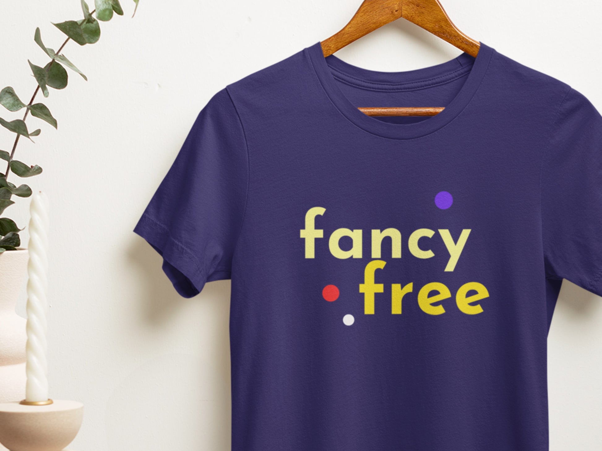 Fancy Free Navy T-Shirt.