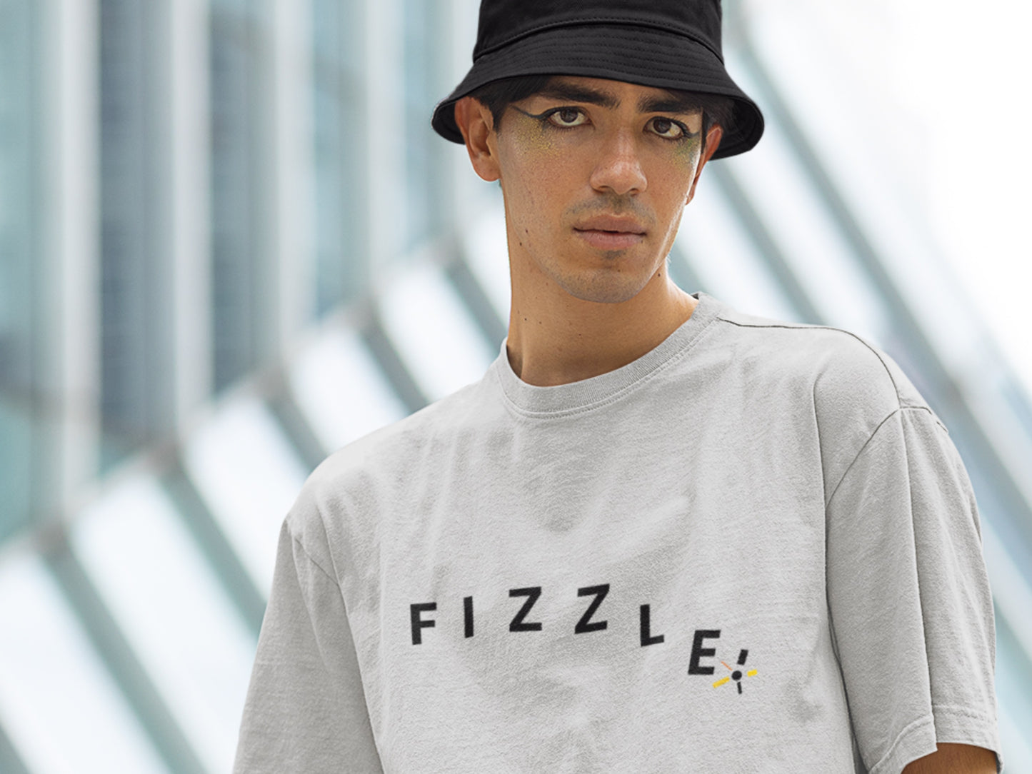 Fizzle. Silver T-Shirt.