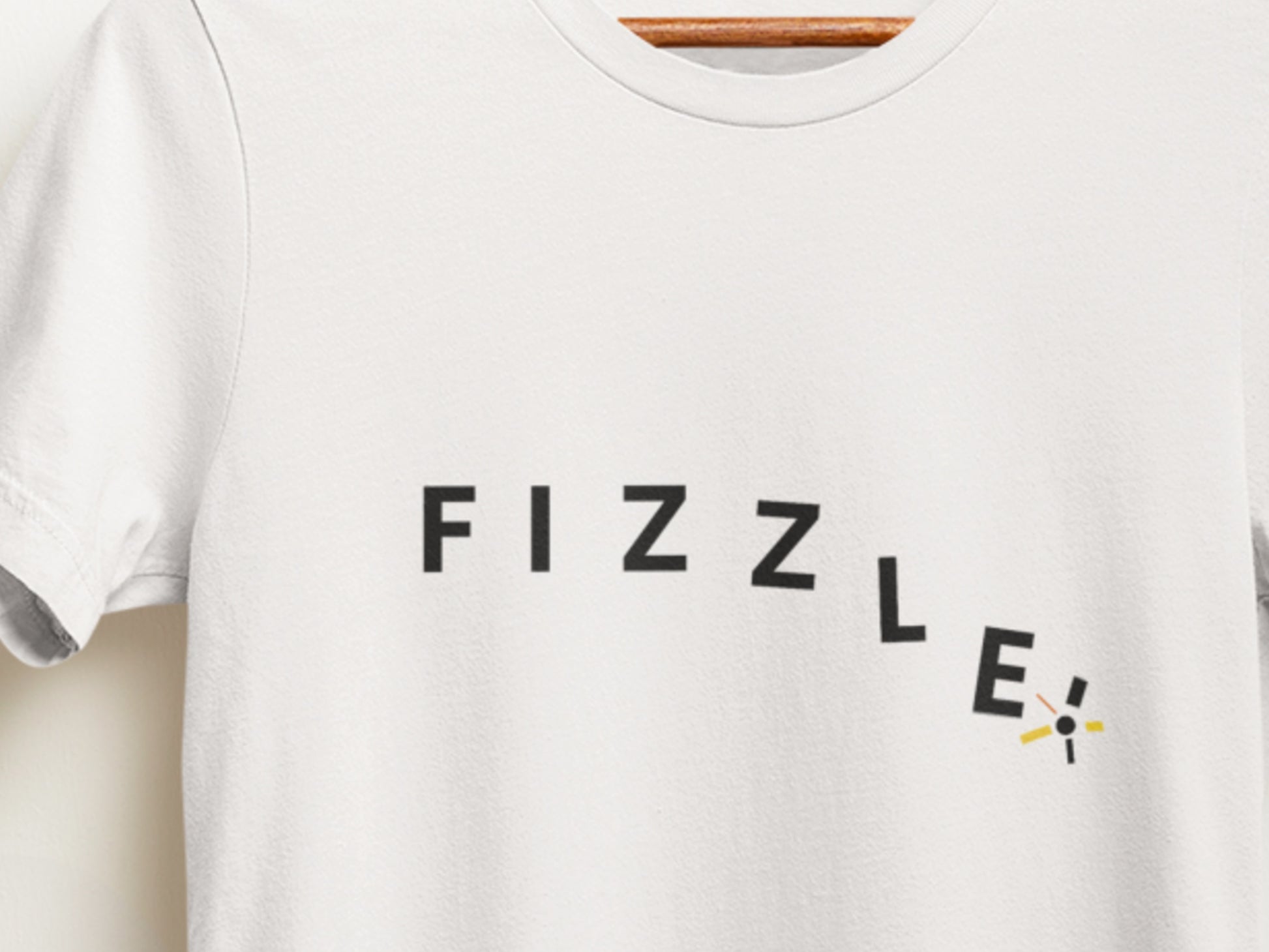 Fizzle. White T-Shirt.