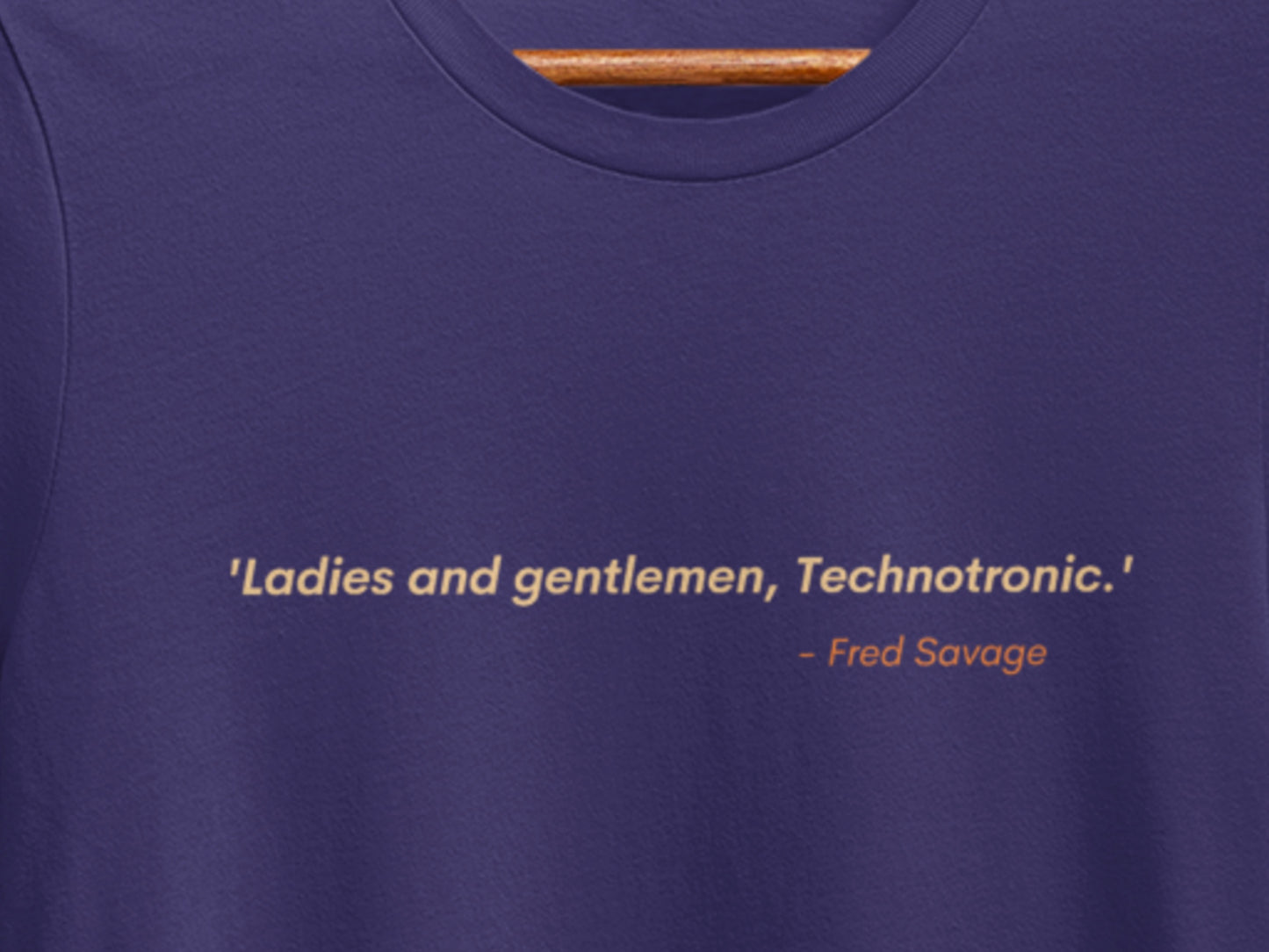 Ladies And Gentlemen, Technotroic - Fred Savage Navy T-Shirt.