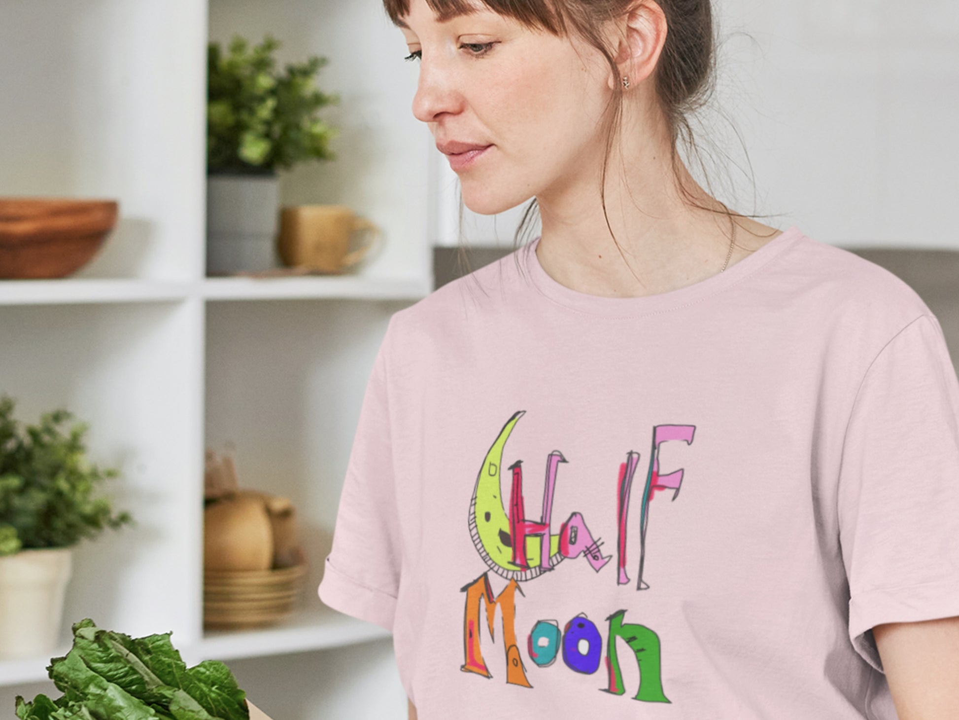 Half Moon Pink T-Shirt.