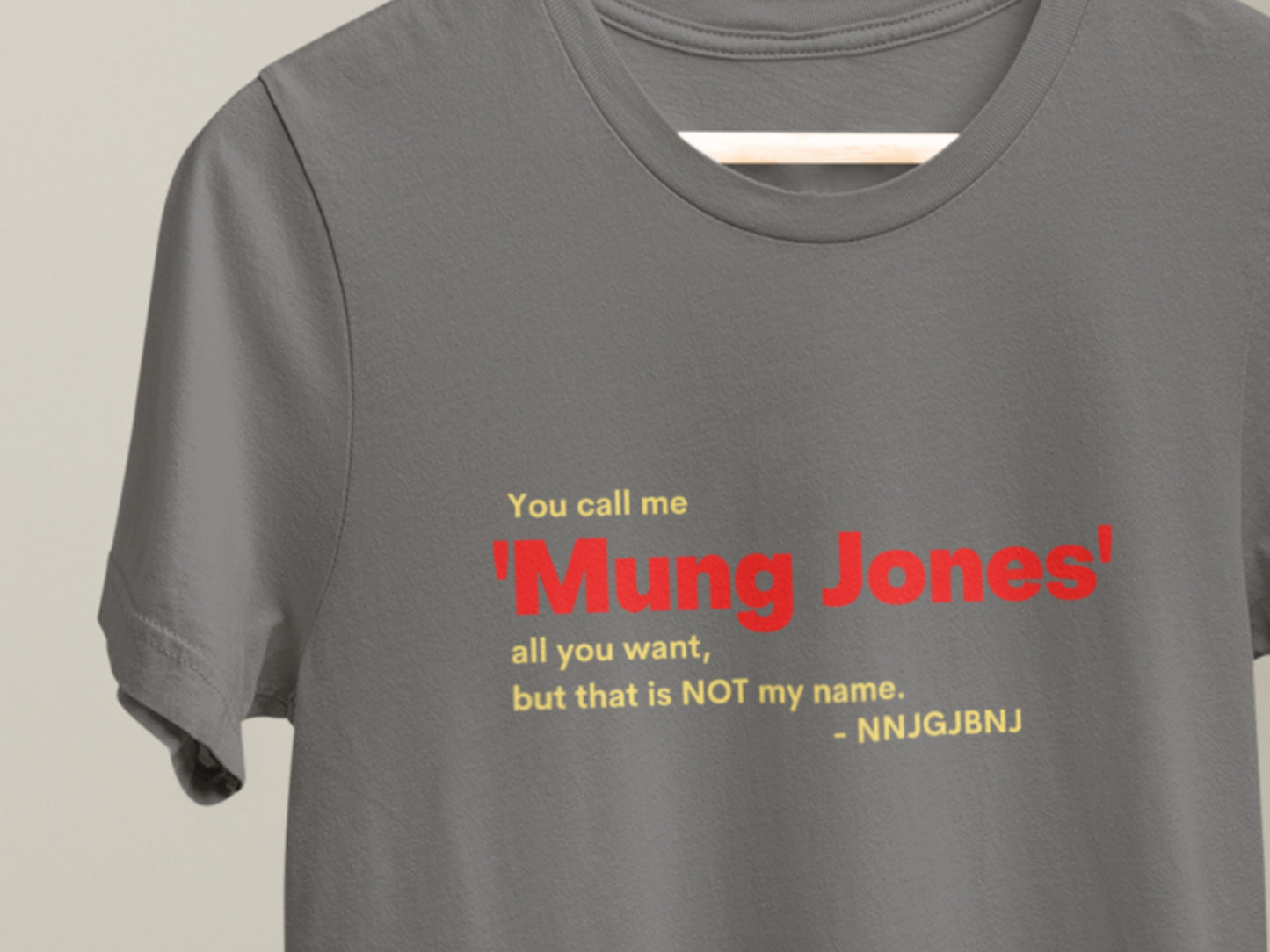 Mung Jones Asphalt T-Shirt.