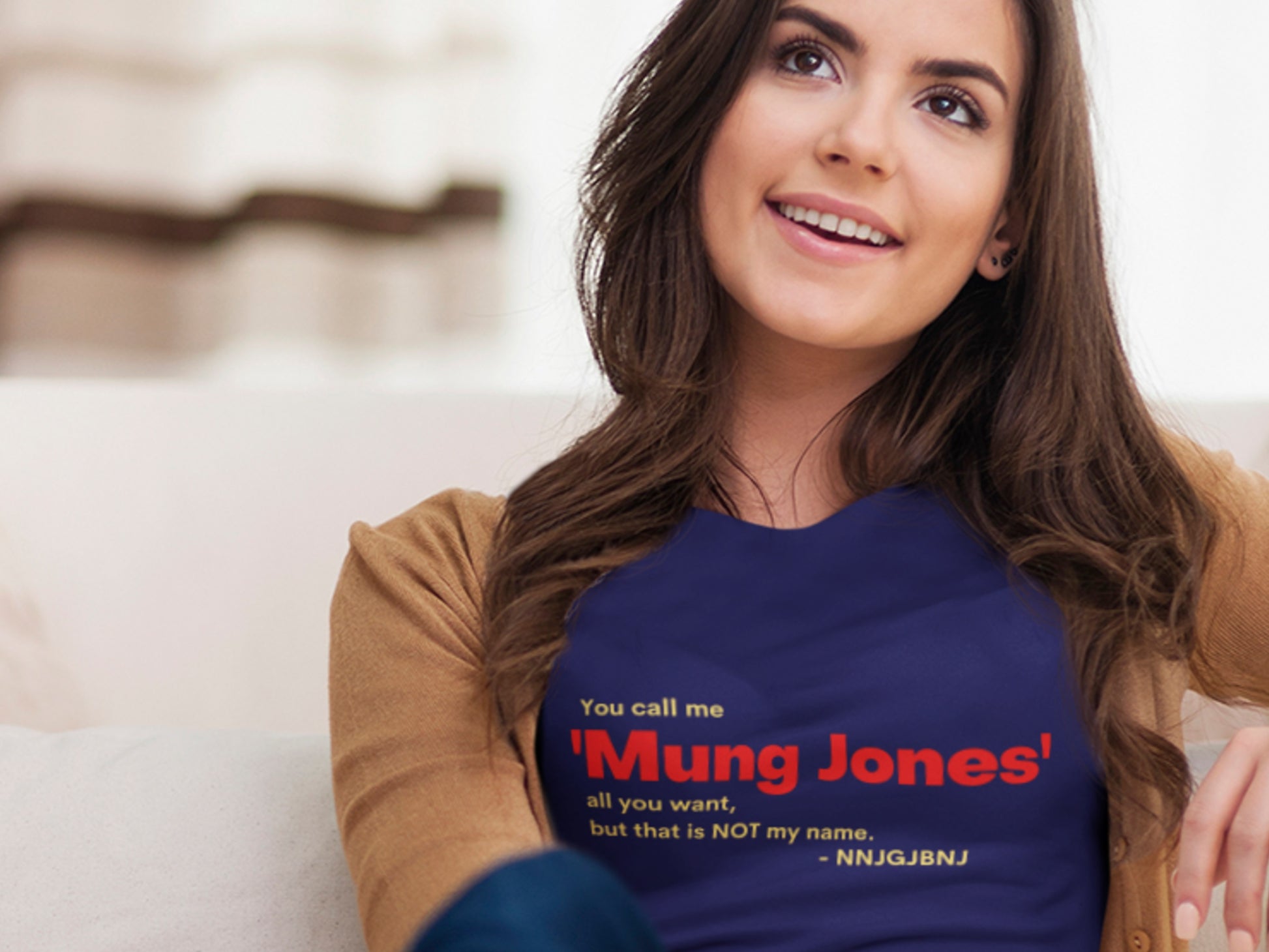 Mung Jones Navy T-Shirt.