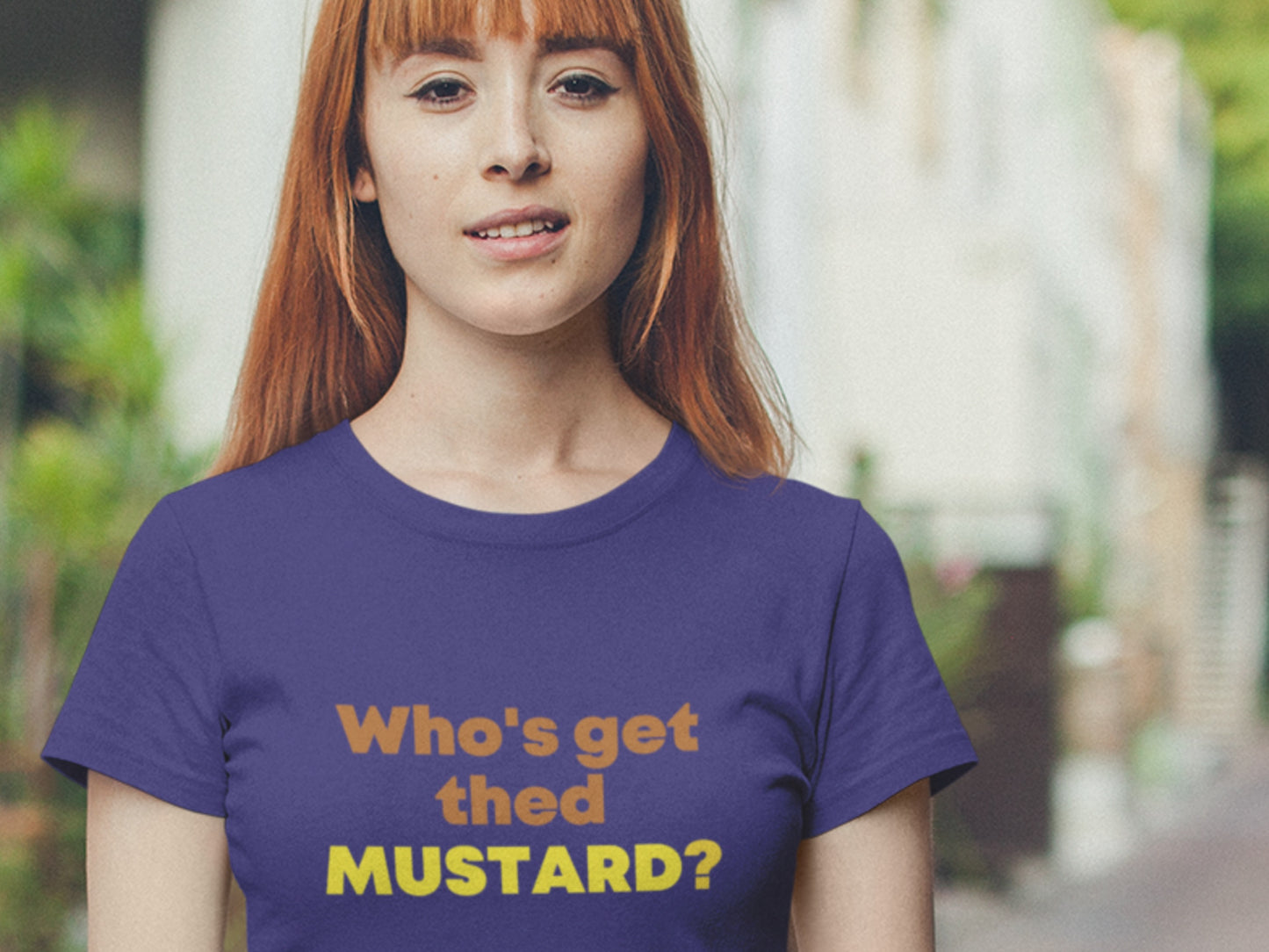 Who's Get Thed Mustard? Navy T-Shirt.