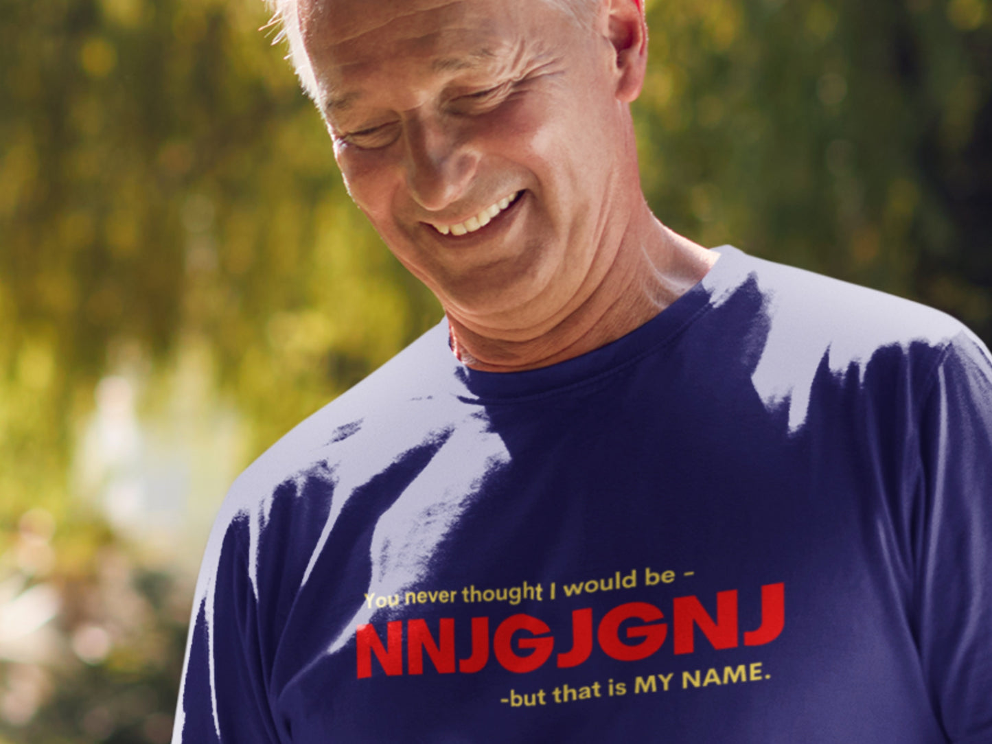 NNJGJGNJ Navy T-Shirt.