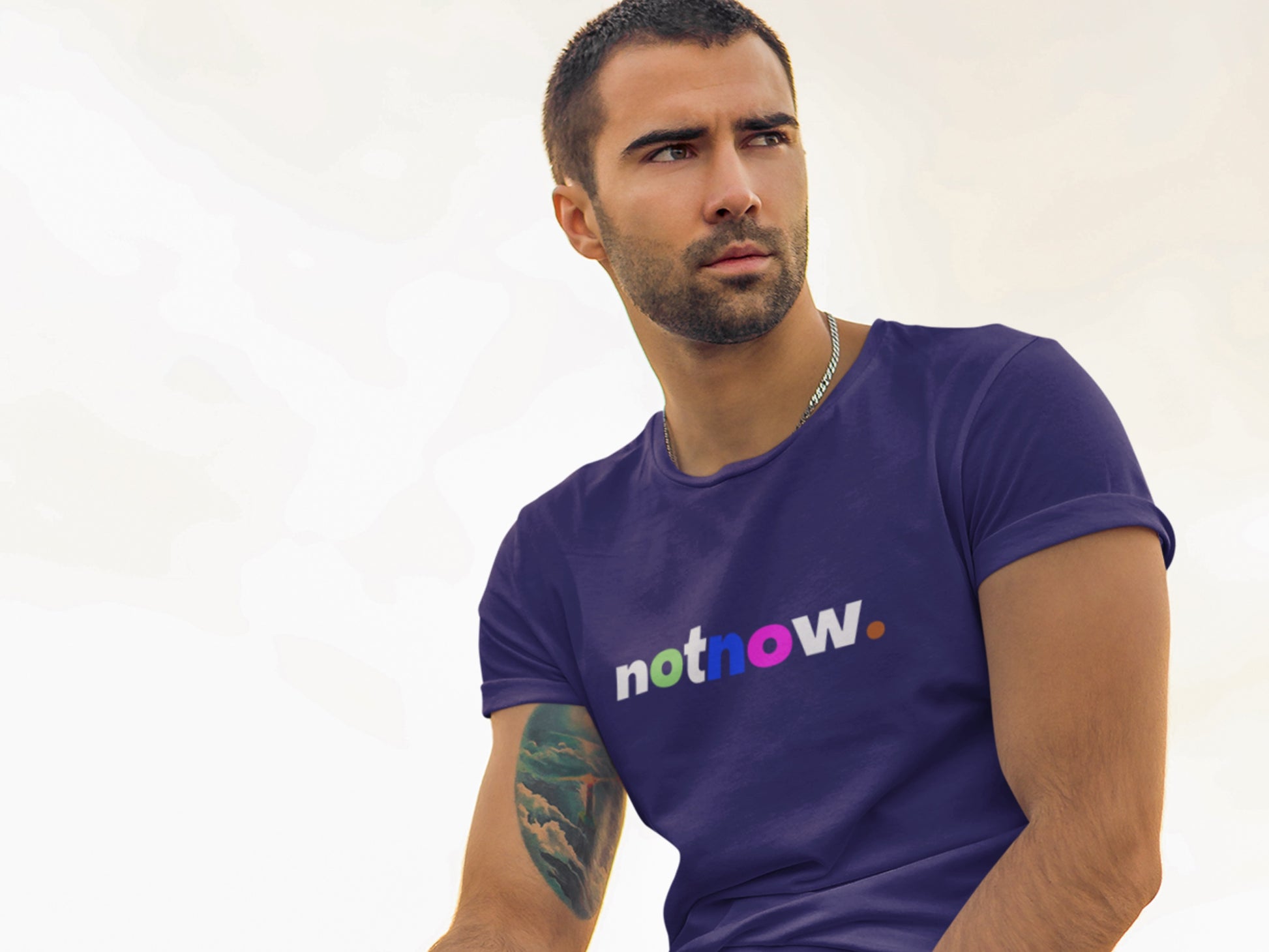 Notnow. Navy T-Shirt.