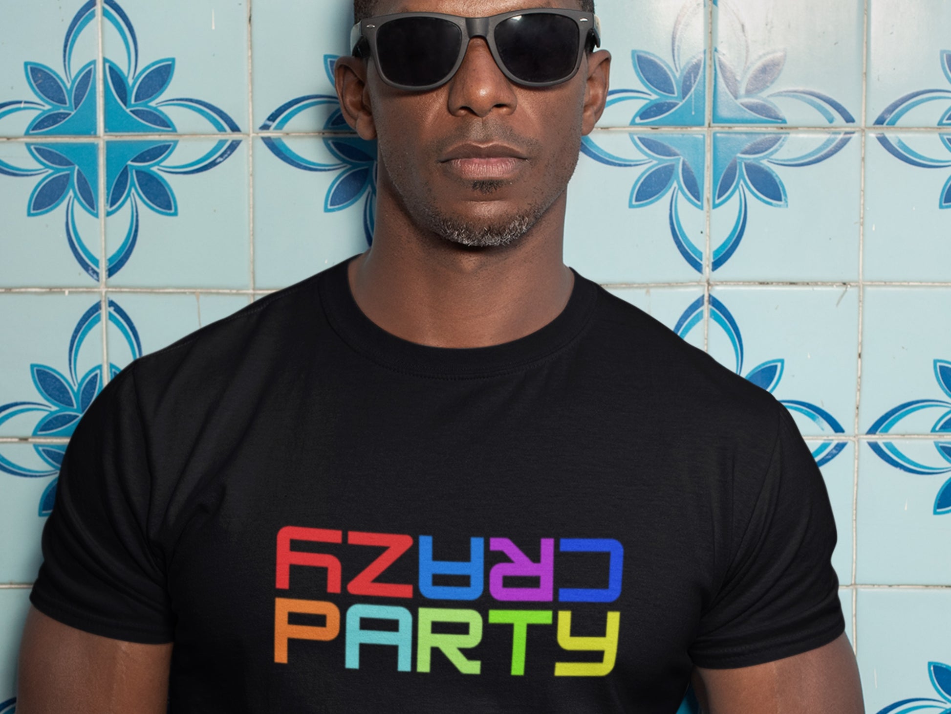 Crazy Party Black T-Shirt.