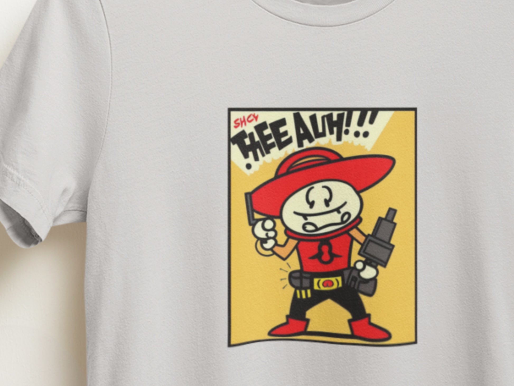 Peesh The Spicy Antenna Silver T-Shirt.