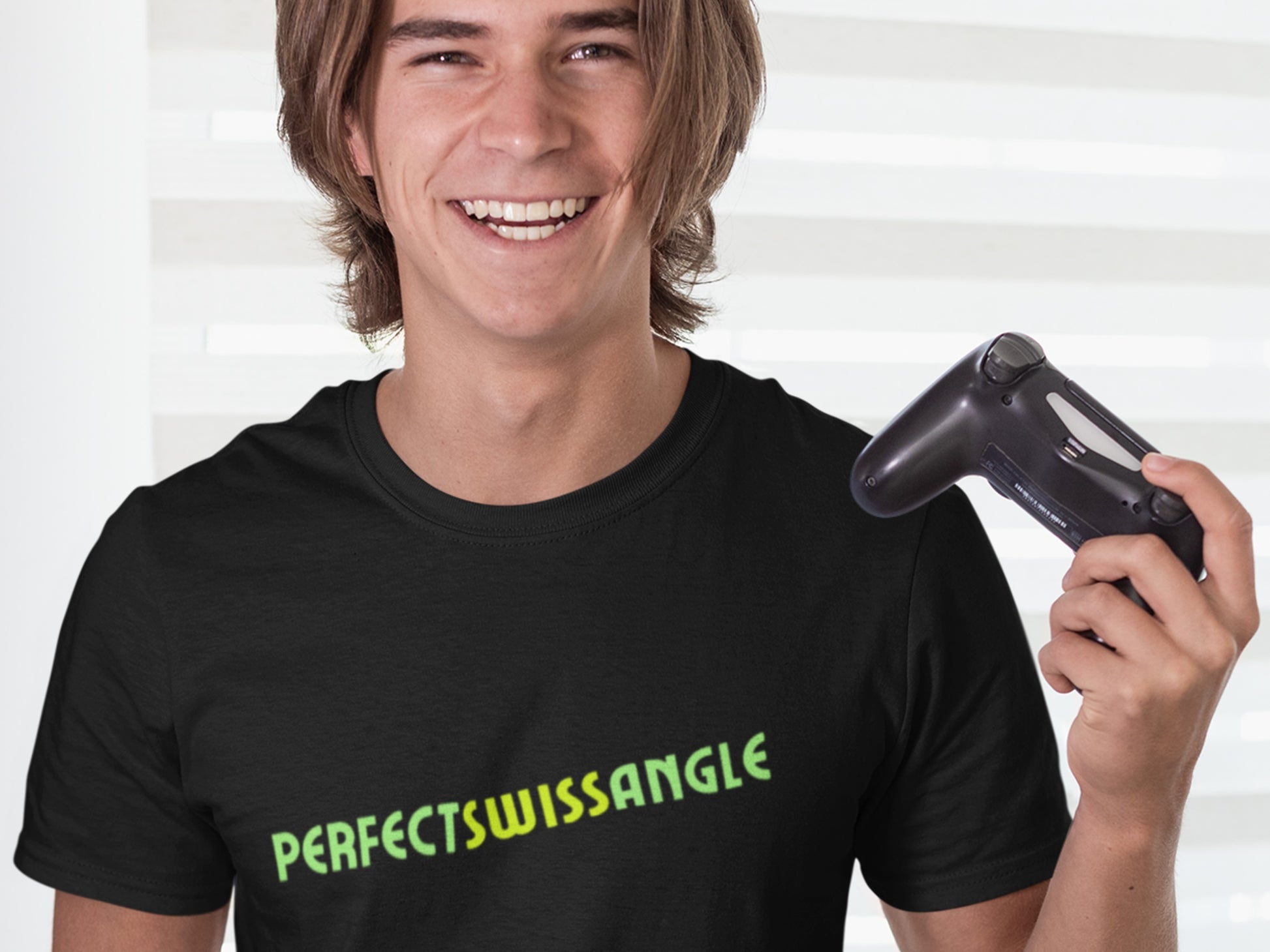 Perfect Swiss Angle Black T-Shirt.