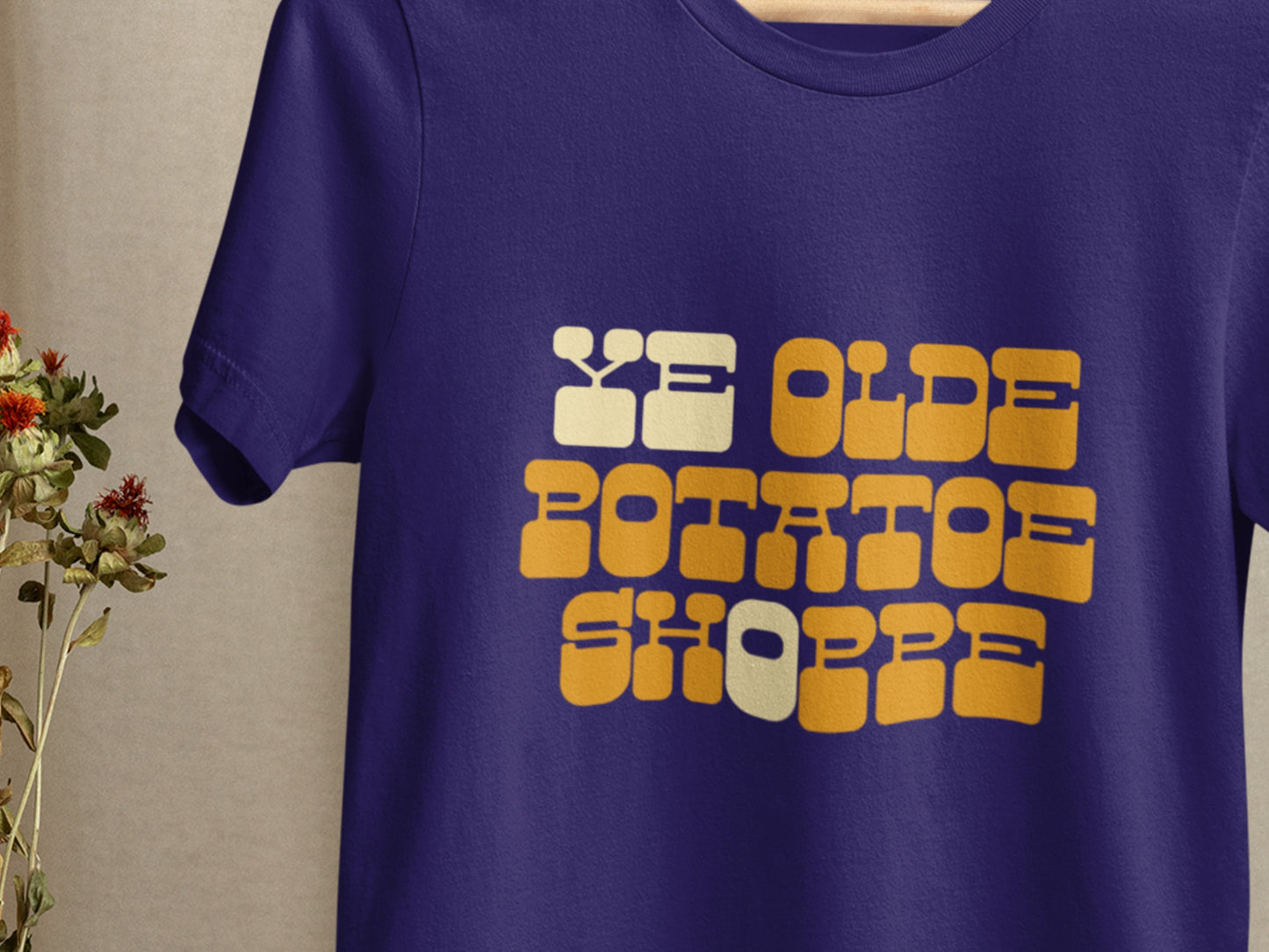 Ye Olde Potatoe Shoppe Navy T-Shirt.