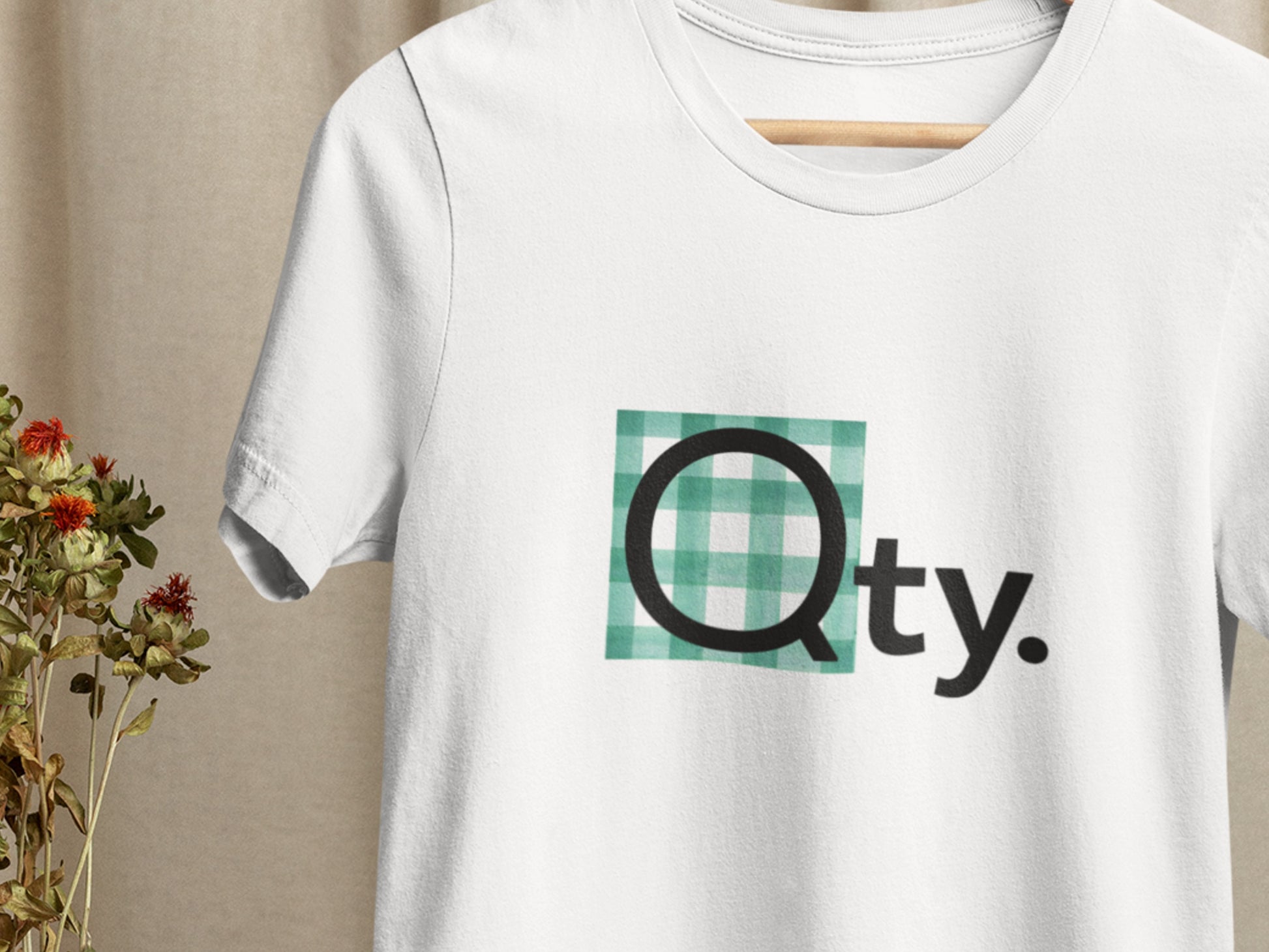 Qty. White T-Shirt.