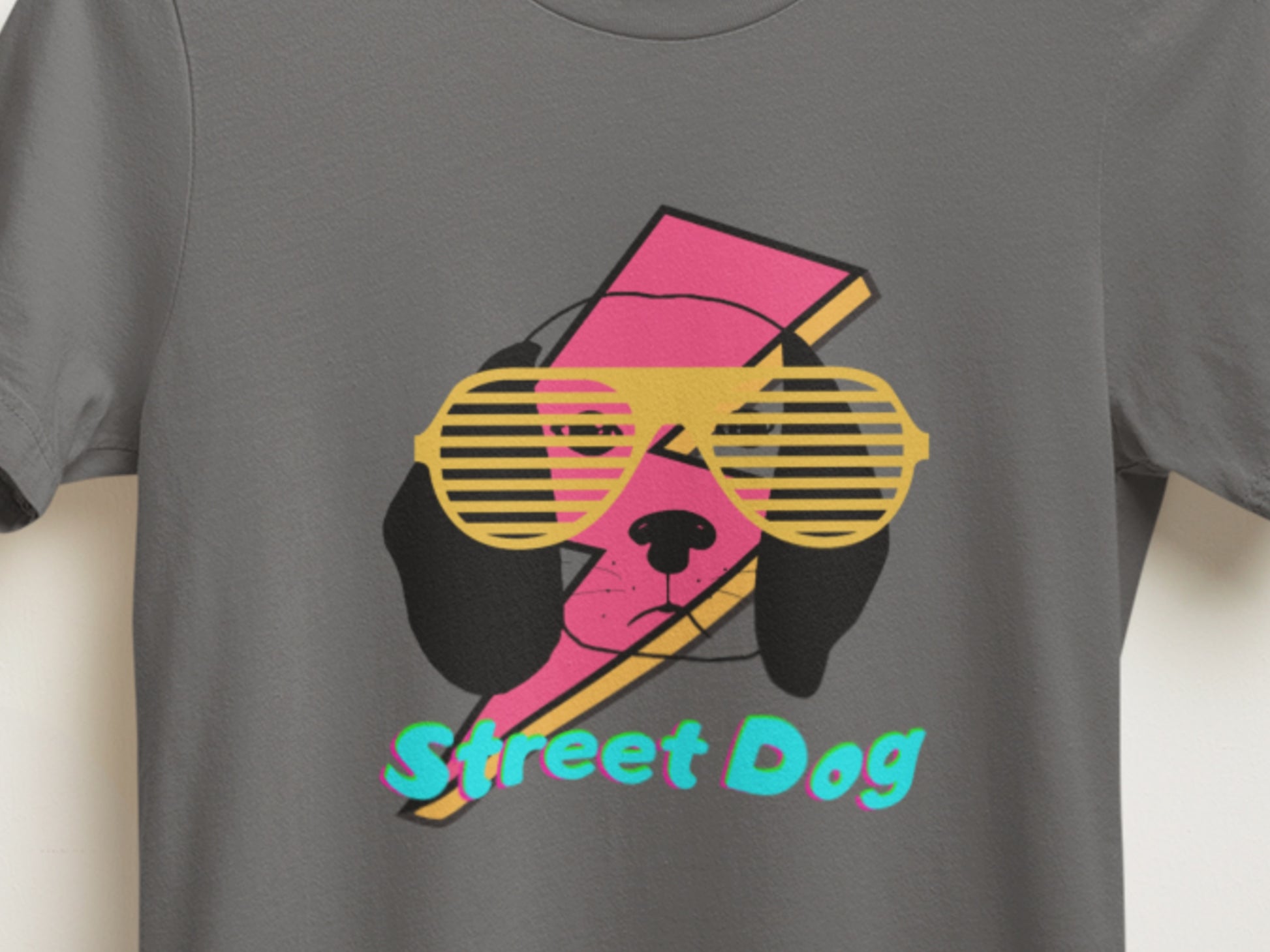 Street Dog Bolt Asphalt T-Shirt.