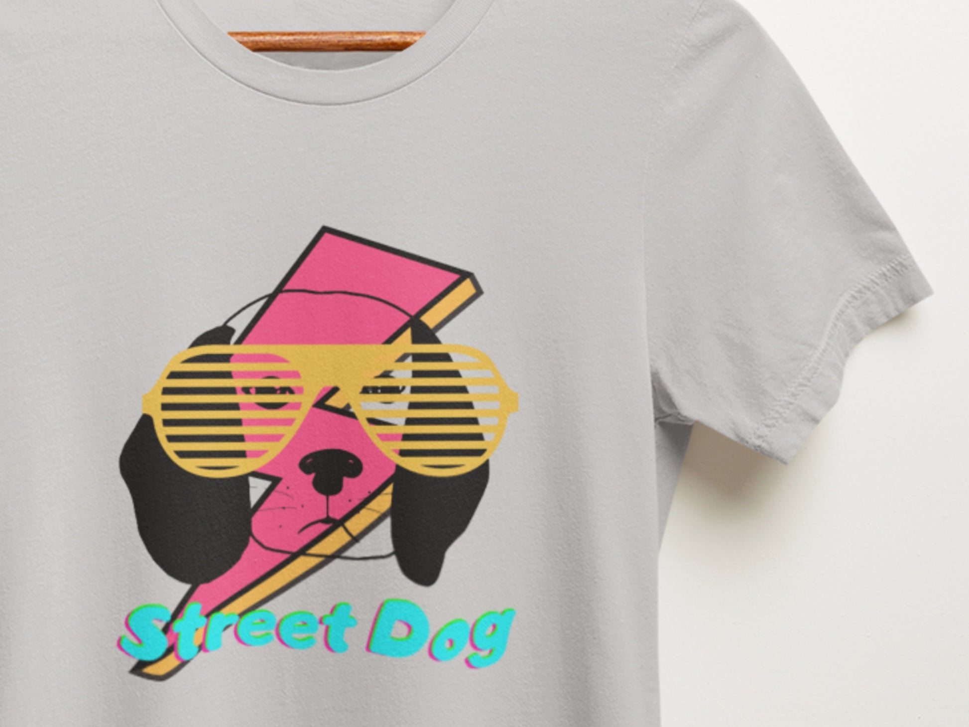 Street Dog Bolt Silver T-Shirt.