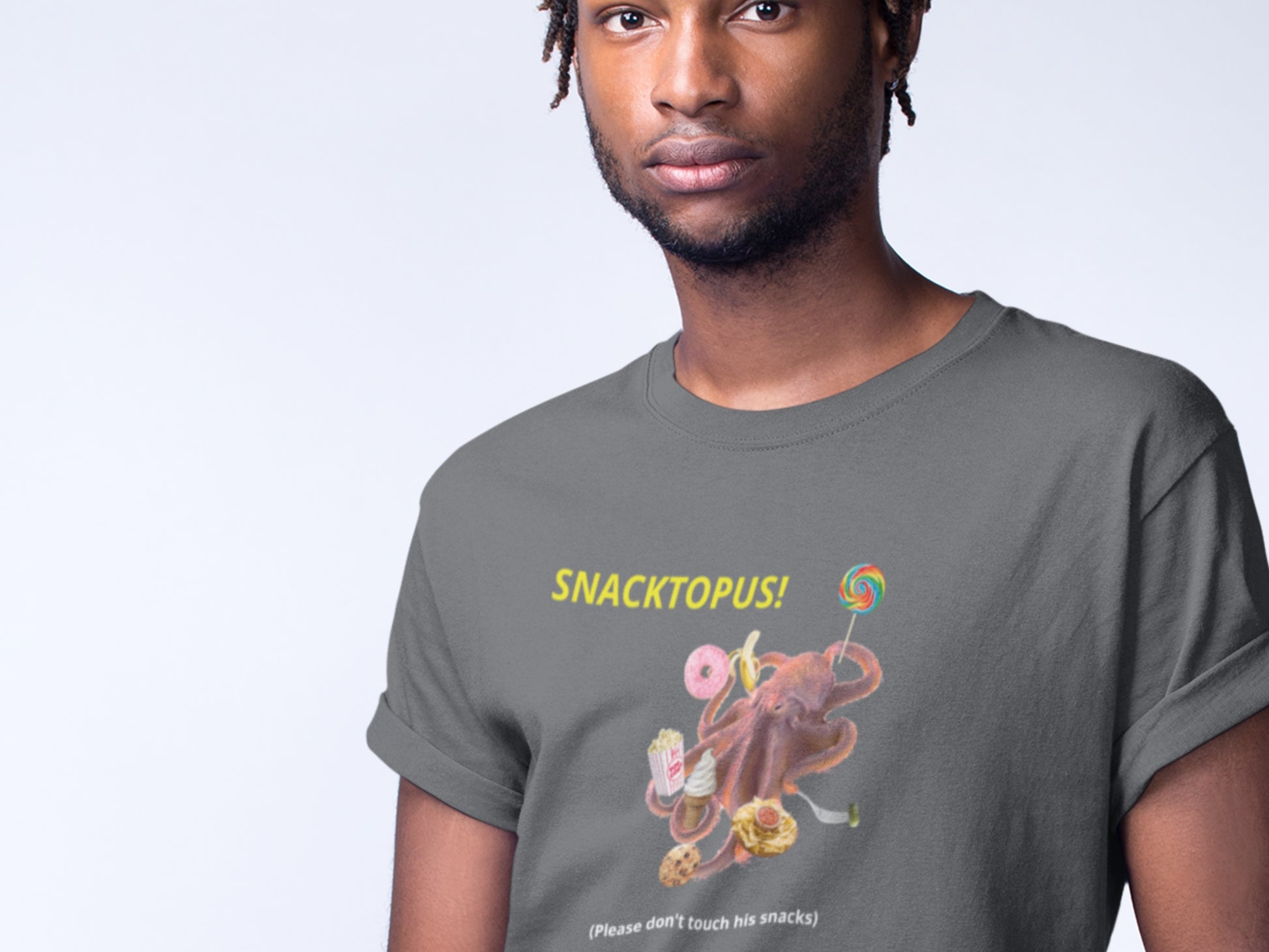 Snacktopus! Asphalt T-Shirt.