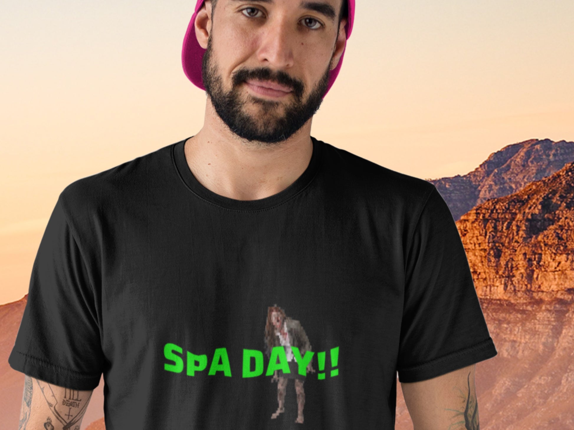 Spa Day!! Shirt!,  Zombos! Black T-Shirt.