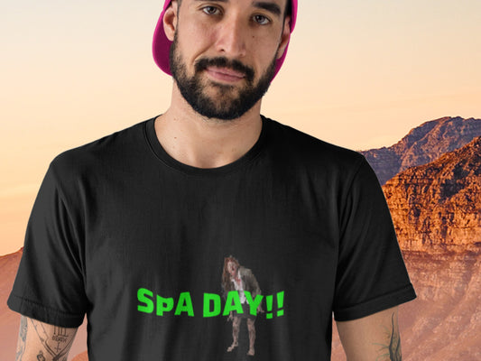 Spa Day!! Shirt!,  Zombos! Black T-Shirt.