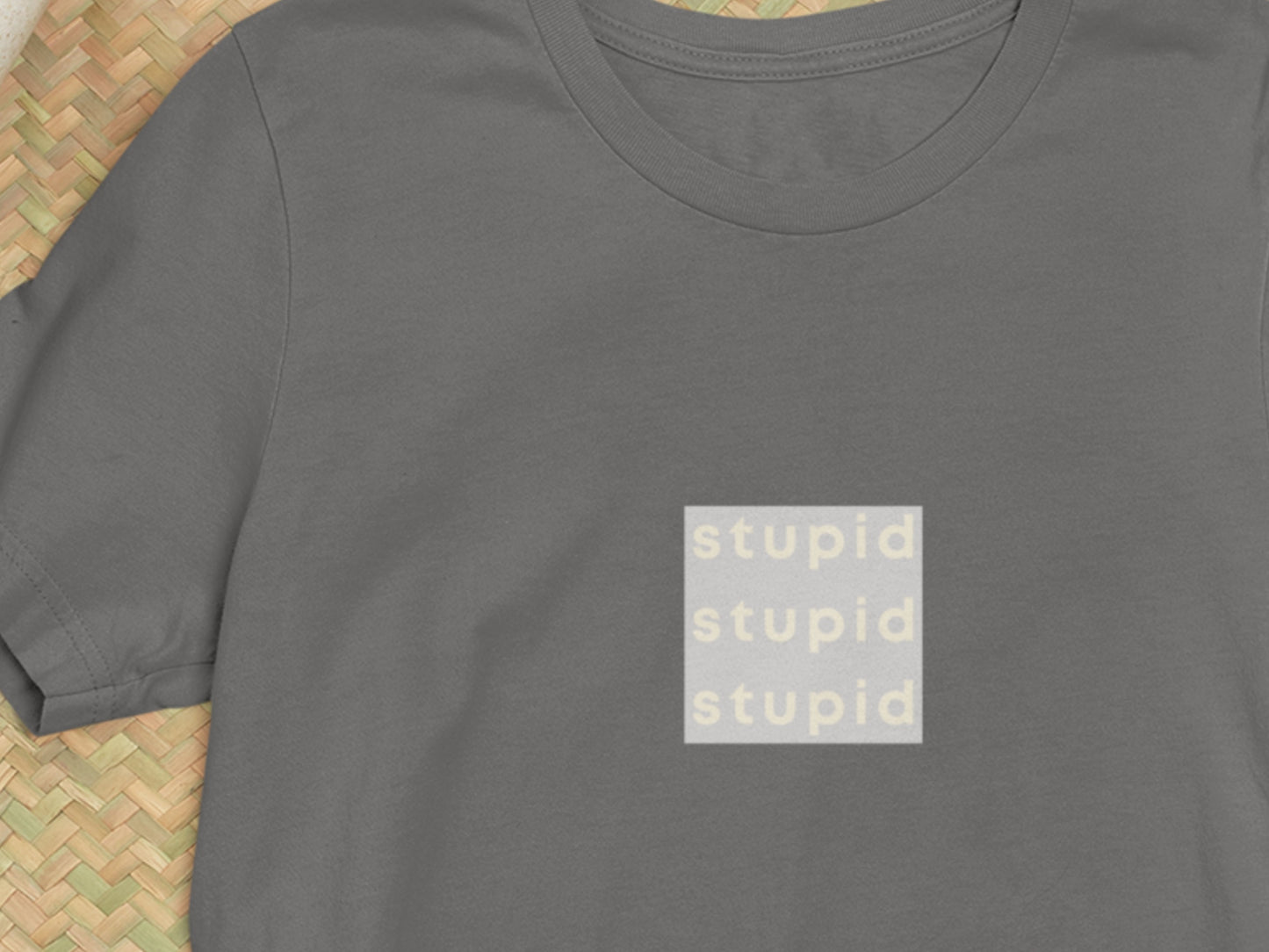 Stupid Stupid Stupid Asphalt T-Shirt.