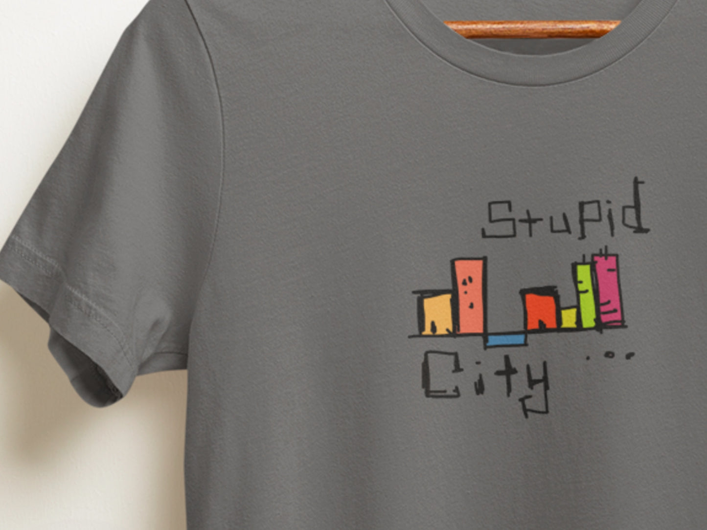 Stupid City Asphalt T-Shirt.