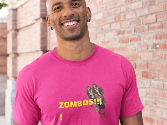 ZOMBOS!!!! Charity Pink T-Shirt.